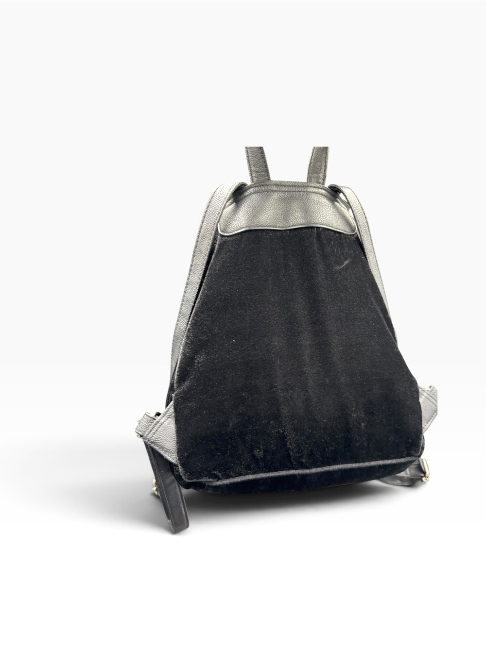 Black Velvet Backpack with Zumbies “Untalented Talia” Lucky Juju Doll Charm - Picture 4 of 8